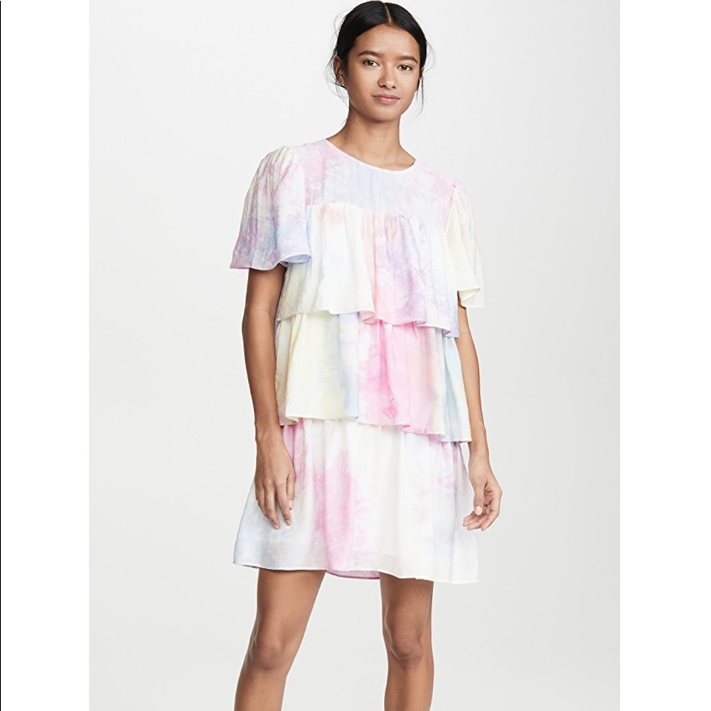 NEW English Factory Shirring A-Line Short Dress